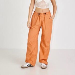 Garage Orange Parachute Pants Baggy Low Rise